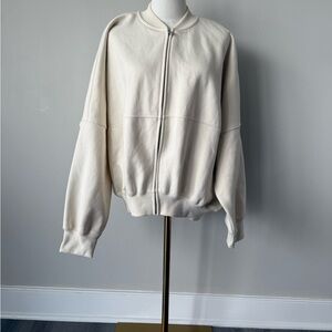 Zara Off-White Casual Jacket